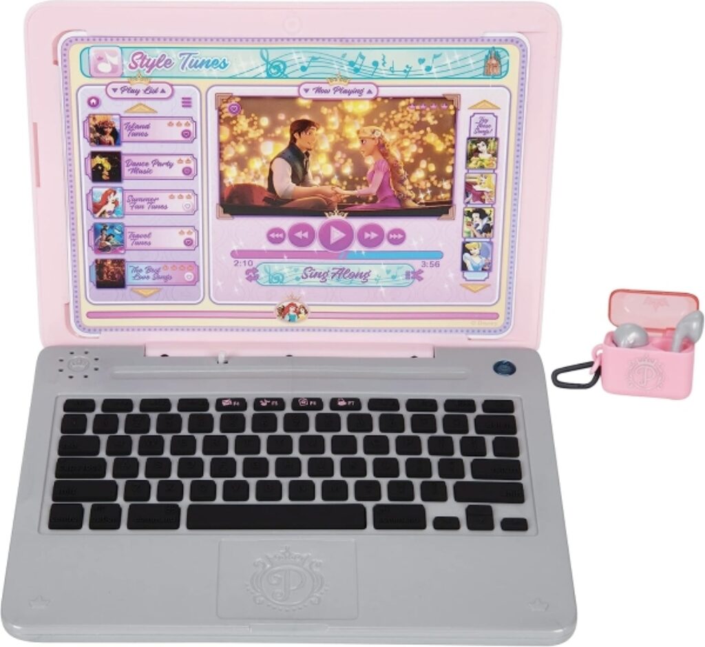 3 Year Old Girl Gifts - Disney Princess Laptop with Ear Buds