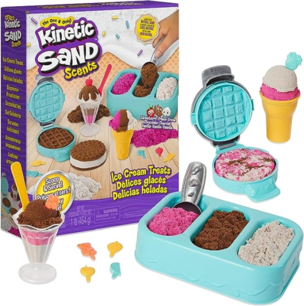 3 Year Old Girl Gifts - Kinetic Sand Ice Cream Treats Playset