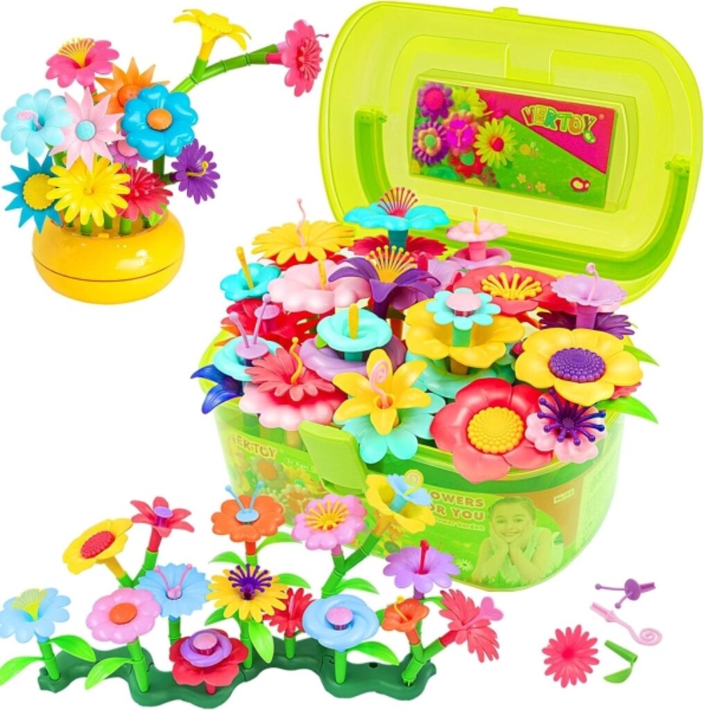 Cute Gift Ideas 3 Year Old Girl Under $25 - Flower Garden Building Set
