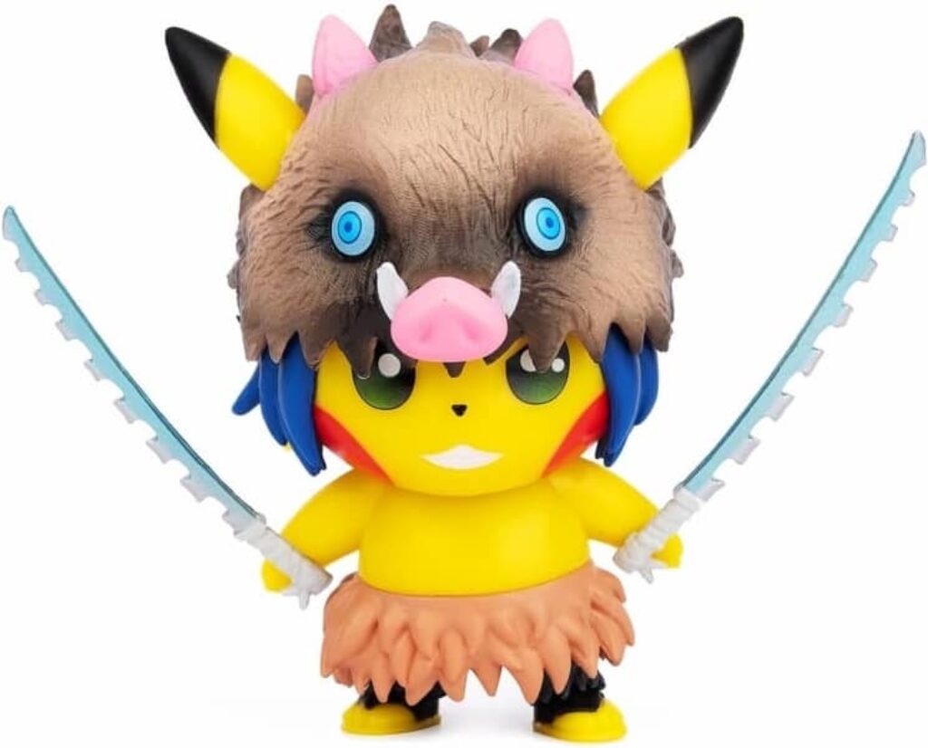 Demon Slayer Pikachu Inosuke Cosplay Figurine