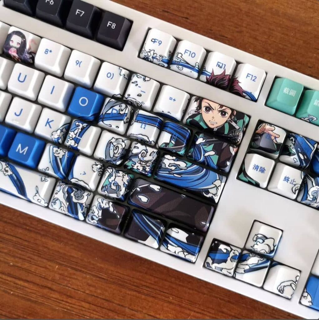 Demon Slayer Tanjiro Mechanical Keyboard Keycap Set