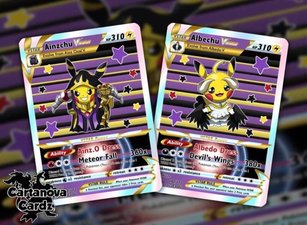 Overlord Pikachu Pokemon Cards